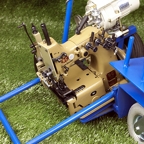 TSM machines are designed to sew sports, commercial, or residential turf with ease. The primary benefit of our units is their patented rear puller system. This extra pulling power ensures minimal part replacement & greatly reduced downtime. Here at Turf Sewing Machines, we guarantee precision equipment, immediate service, and affordable pricing.